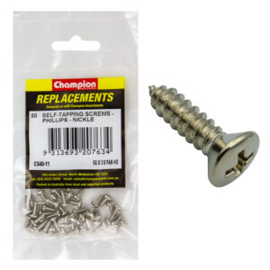 Champion 6G x 3/8in S/Tapping Screw Pan Head Phillips -50pk