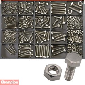 Champion 316pc Metric Set Screw & Nut Assortment 304/A2