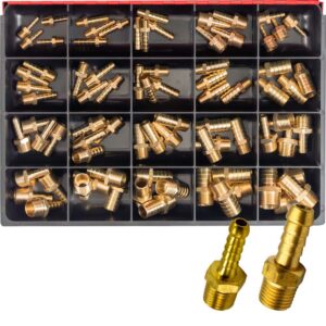Champion 80pc Male Brass Hose Tail Assortment
