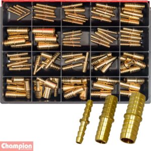 Champion 96pc Brass Barbed Hose Joiners