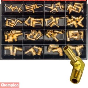Champion 56pc Male Brass Hose Tail Elbow Assortment