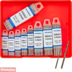 Champion 90pc Metric Cobalt Drill Bit Assortment