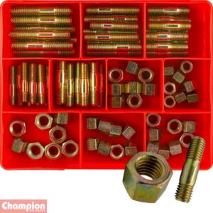 Champion 80pc Manifold Studs/Nut - Metric/Imp