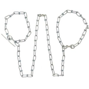 Taurus Knotted Tie Out Chain 3.6mm X 2.3M plus Snap & Tee