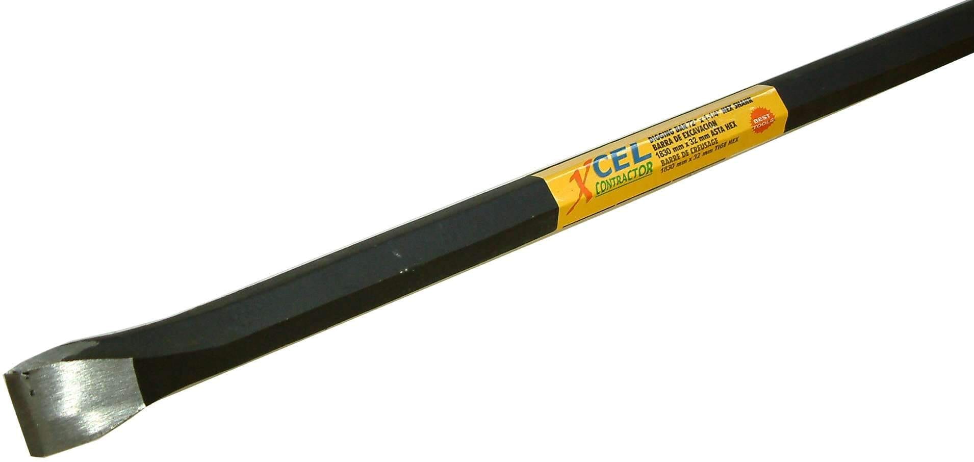 Xcel Crowbar - Chisel & Point Hex Straight 1800mm x 32mm 1 Xcel Crowbar - Chisel & Point Hex Straight 1800mm x 32mm