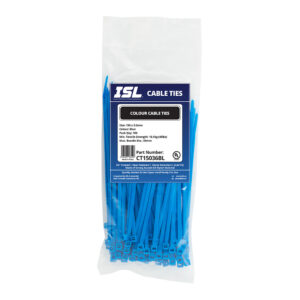 ISL 150 x 3.6mm Nylon Cable Tie - Blue - 100pk