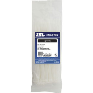 ISL 200 x 2.5mm Nylon Cable Tie - Nat. - 100pk