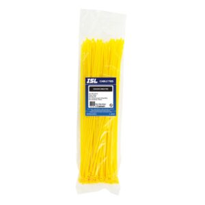 ISL 380 x 4.8mm Nylon Cable Tie - Yellow - 100pk