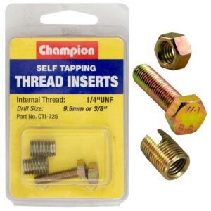 Champion S/Tapp. Thread Insert - 1/4in UNF -2pk