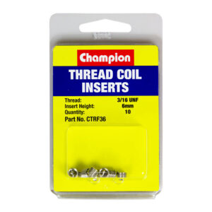 Champion 3/16in UNF x 6mm Thread Insert Refills -10pk