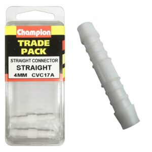 Champion Vacuum Hose - Straight Connector 4mm - 2pk