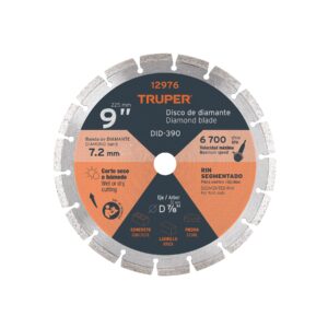 Truper Diamond Segmented Rim Blade 225mm x22mm