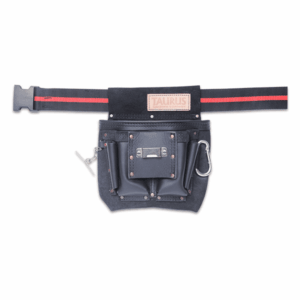 Taurus Tough Full Leather/Web Electrician Toolbelt Apron Black
