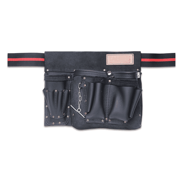 Taurus Tough Full Leather/Web Electrician Toolbelt Apron R/H Black 1 Taurus Tough Full Leather/Web Electrician Toolbelt Apron R/H Black