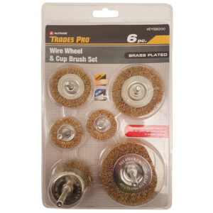 6pc Wire Wheel & Cup Brush Set