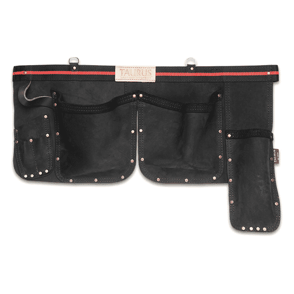 Taurus Tough Full Leather/Web Fencing Split Leg Toolbelt Apron Black 1 Taurus Tough Full Leather/Web Fencing Split Leg Toolbelt Apron Black