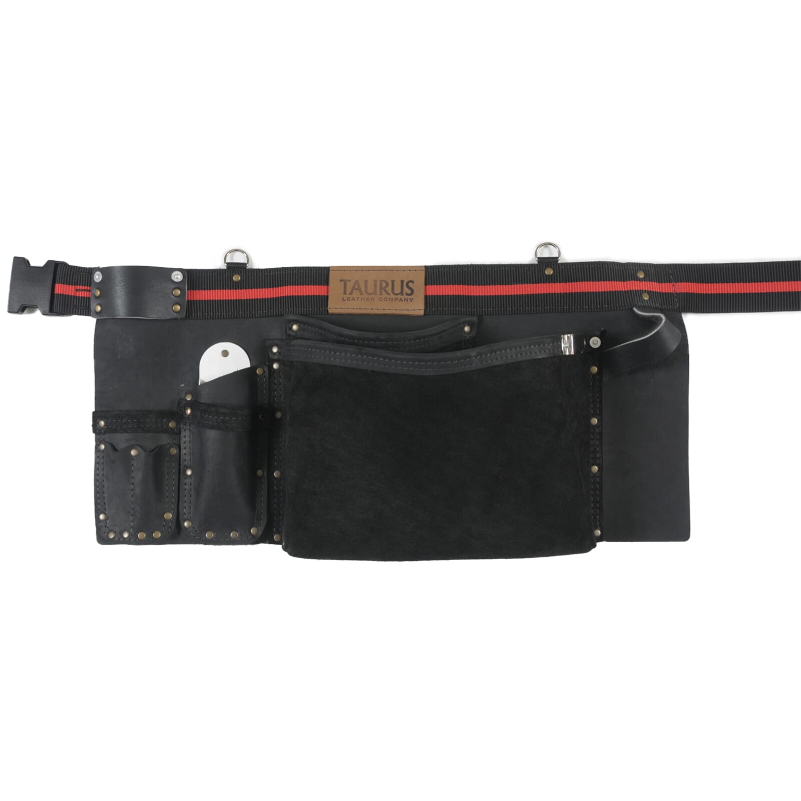 Taurus Tough Full Leather/Web Fencing Toolbelt Apron Black 1 Taurus Tough Full Leather/Web Fencing Toolbelt Apron Black