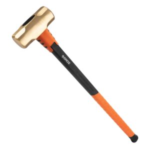 Groz Brass Head Sledge Hammer 2.7kg-Fibreglass Handle 900mm