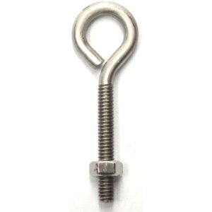 Hindley Eye Bolt & Nut - Stainless Steel #4S3SS 3 x 1/4 inch