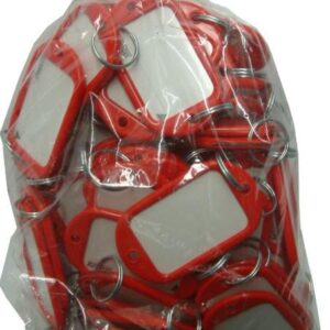 Kevron Key Tag "Jumbo" 50-pce Bag Red