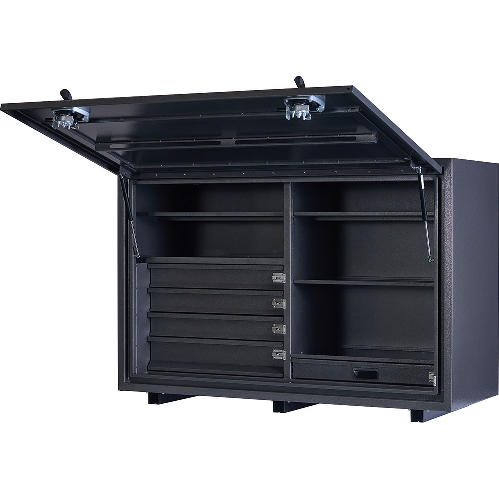 KABoxes 1400 Series 4 Drawer 5 Shelves - Charcoal Grey 1 KABoxes 1400 Series 4 Drawer 5 Shelves - Charcoal Grey
