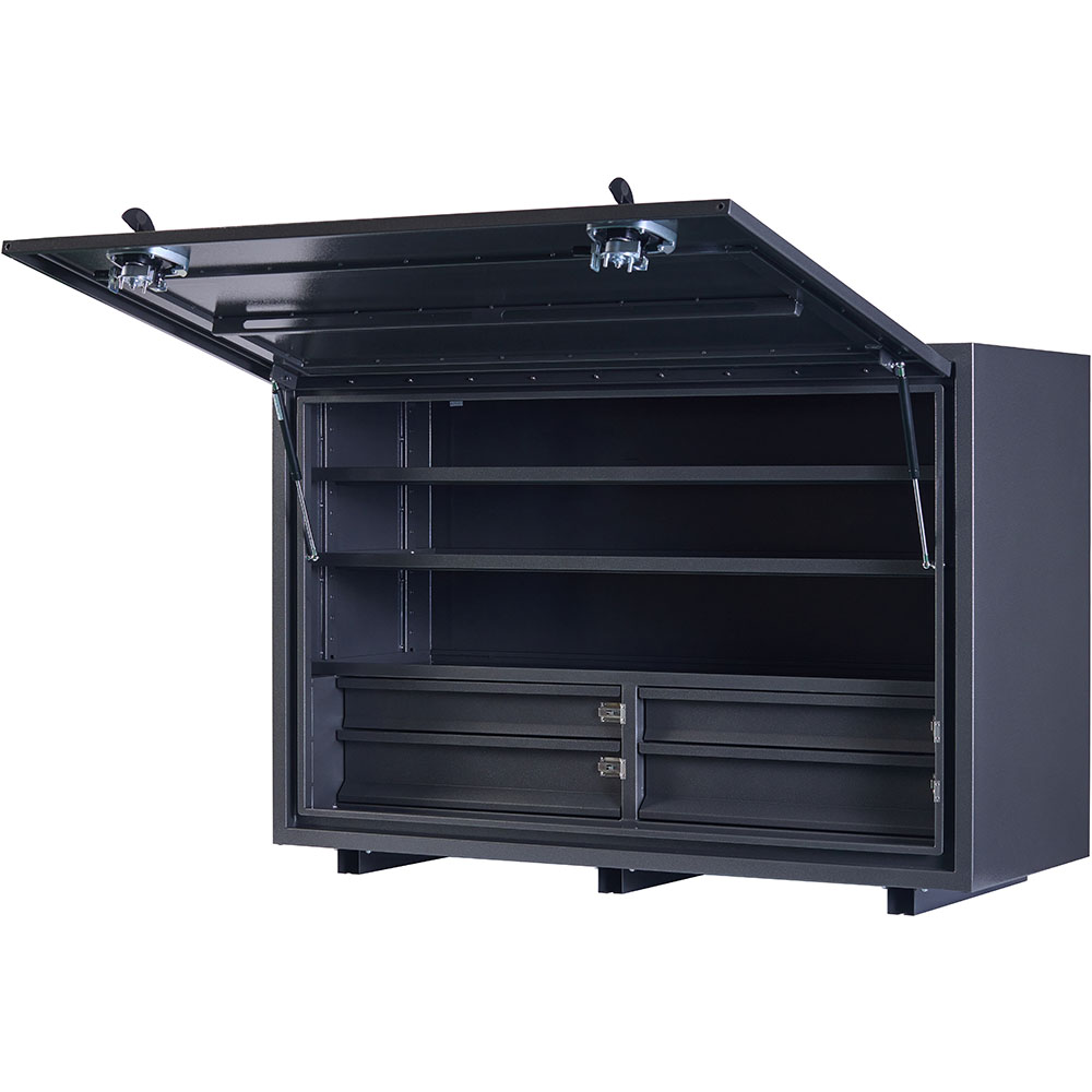 KABoxes 1400 Series 4 Drawers & 2 Shelves - Charcoal Grey 1 KABoxes 1400 Series 4 Drawers & 2 Shelves - Charcoal Grey