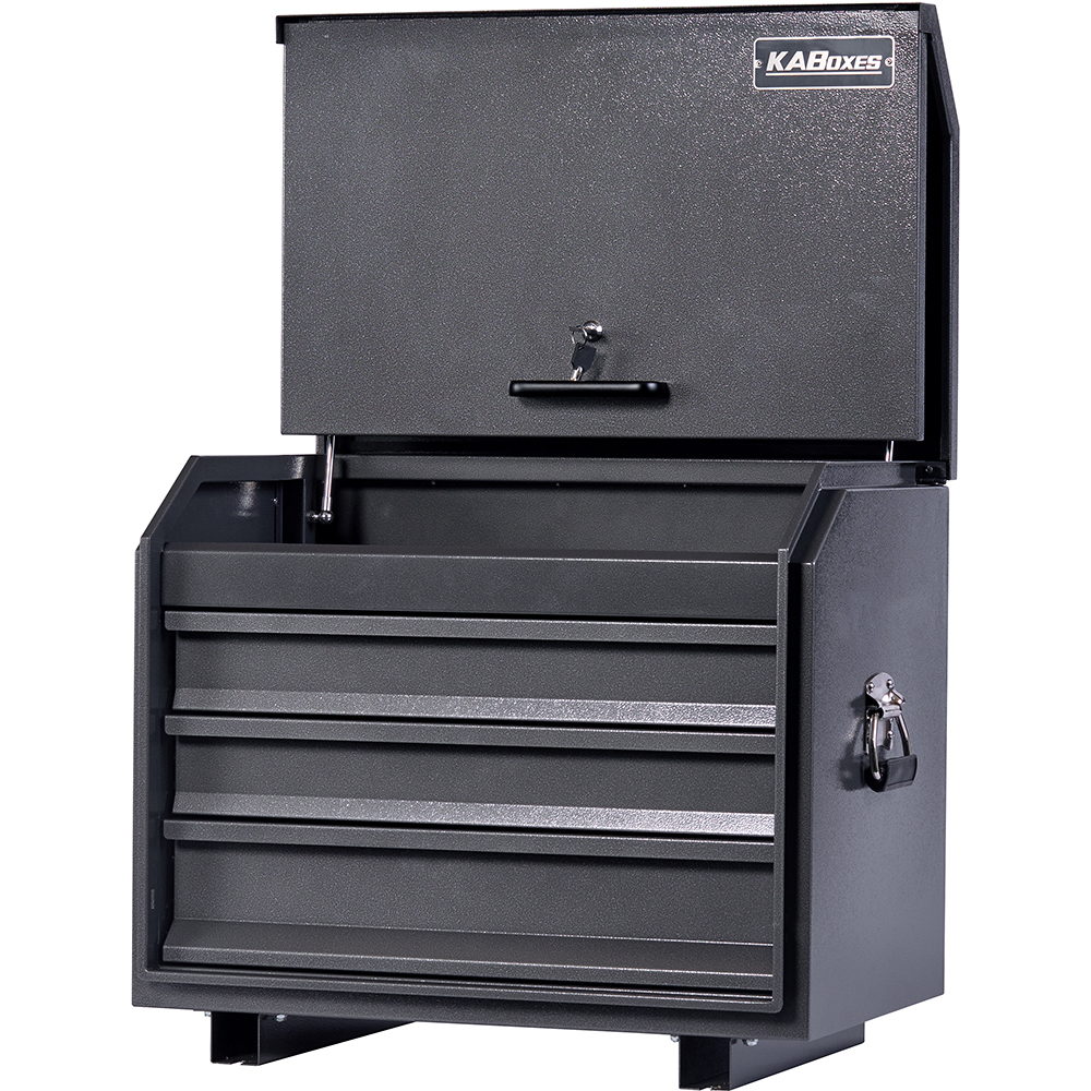 KABoxes Road Box 3 Drawer - Charcoal Grey 1 KABoxes Road Box 3 Drawer - Charcoal Grey