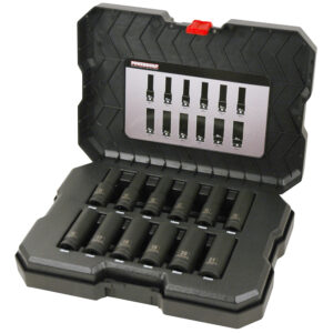1/2” Dr 12pc 6pt Metric Deep Impact Socket Set