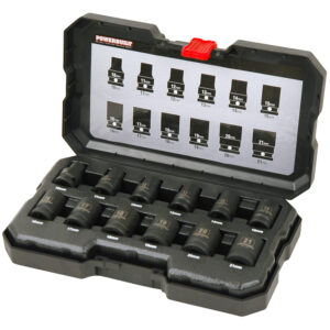 1/2” Dr 12pc 6pt Metric Standard Impact Socket Set
