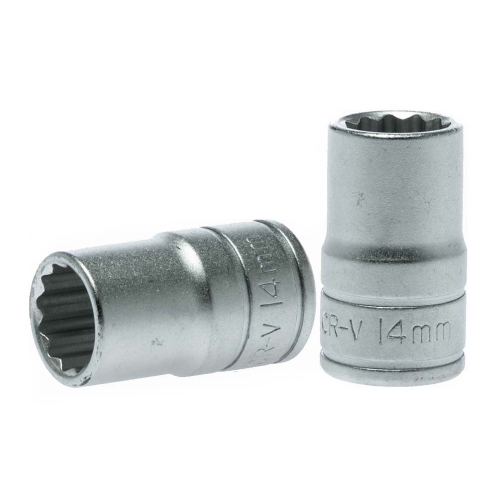 Teng 1/2in Dr. Socket 14mm 12Pnt 1 Teng 1/2in Dr. Socket 14mm 12Pnt