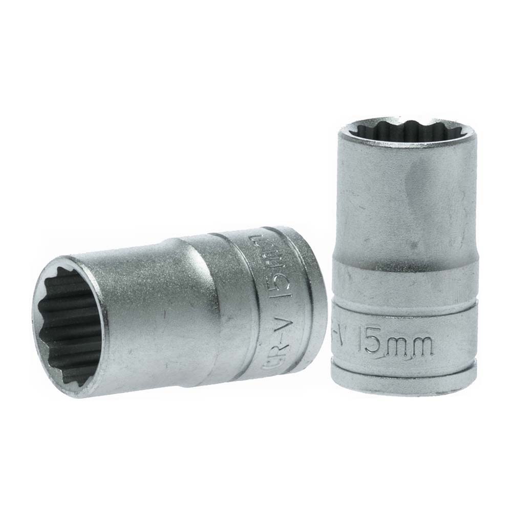 Teng 1/2in Dr. Socket 15mm 12Pnt 1 Teng 1/2in Dr. Socket 15mm 12Pnt