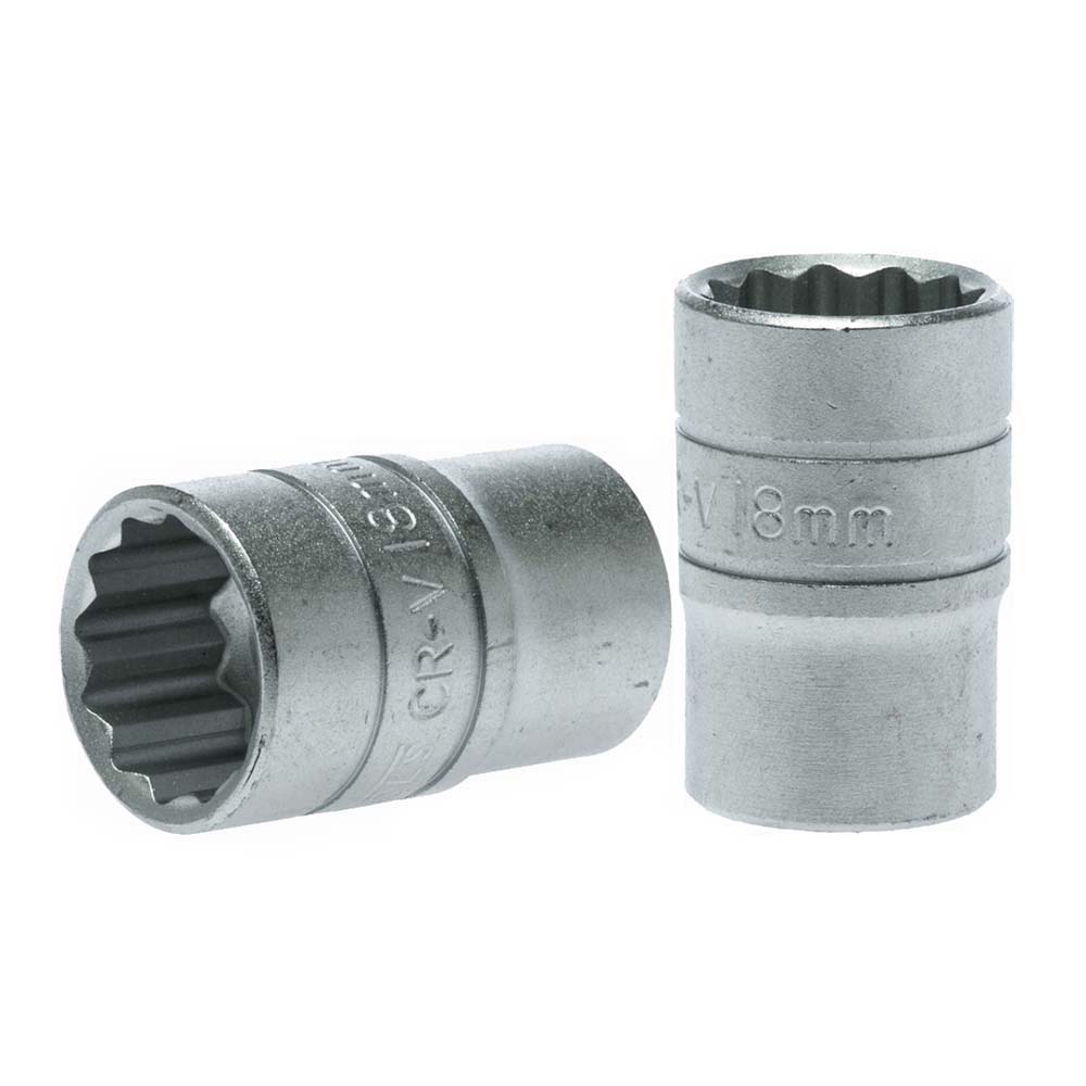 Teng 1/2in Dr. Socket 18mm 12Pnt 1 Teng 1/2in Dr. Socket 18mm 12Pnt