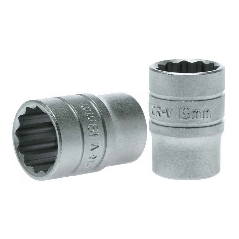 Teng 1/2in Dr. Socket 19mm 12Pnt 1 Teng 1/2in Dr. Socket 19mm 12Pnt