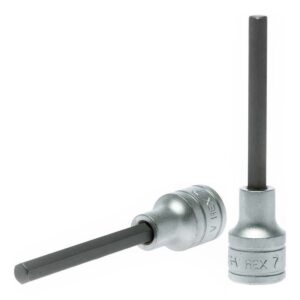 Teng 1/2in Dr. Bit Socket Hex 7mm x 100mm (L)