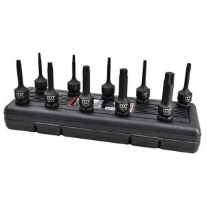 M7 10pc Impact Torx Socket Set 1/2in Dr. T20-T70