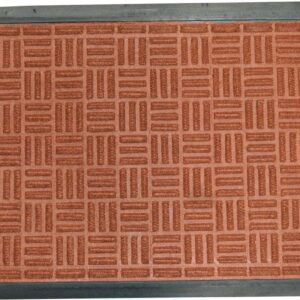 Xcel Door Mat - Rubber & Polyprop Brown 600mm x 400mm