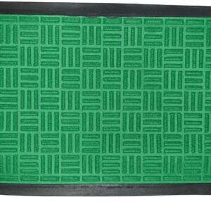 Xcel Door Mat - Rubber & Polyprop Green 600mm x 400mm