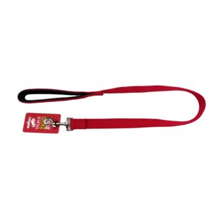 Taurus Nylon Air PU Padded Handle Lead  24mm X 90cm Red