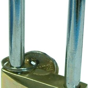 Tri-Circle Brass Padlock - Long Shank #265L 50mm