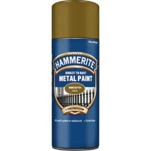 Hammerite Smooth 400ml Aerosol Gold