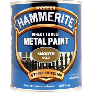 Hammerite Smooth 750ml Gold
