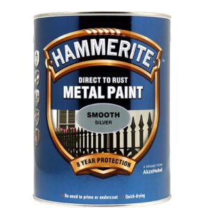 Hammerite Smooth 5litre Silver