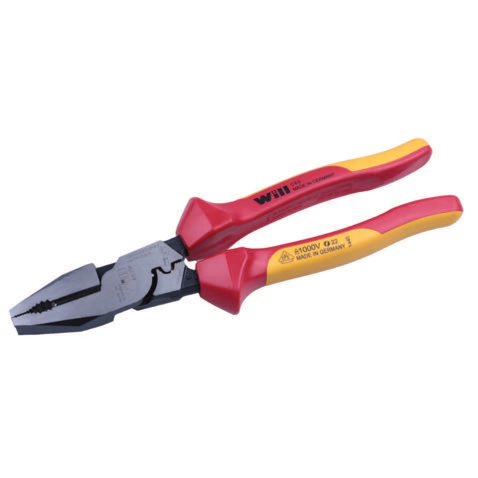 Will Heavy Duty Linesman Plier Insulated with Crimping Function 220mm VDE 1 Will Heavy Duty Linesman Plier Insulated with Crimping Function 220mm VDE
