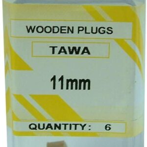 Xcel Wooden Plug Buttons - Tawa 4-pce 16mm