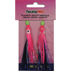 TacklePro Flashy Octopus Assist Hook - Pink 2pc