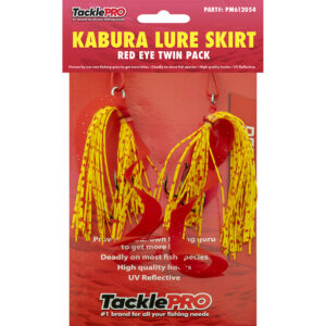 TacklePro Kabura Lure Skirt - Red Eye (Twin Pack)