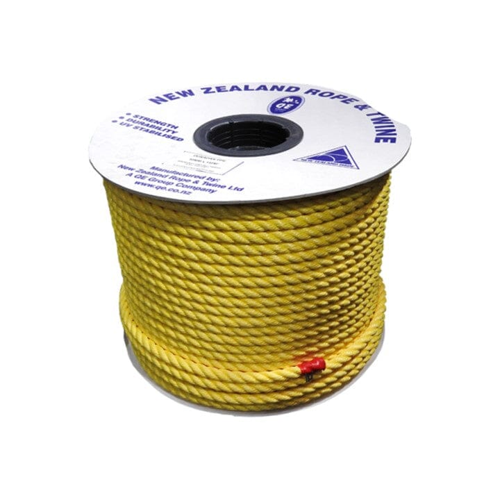 QE Rope - Yellow Polypropelene 220m Reel 4mm 1 QE Rope - Yellow Polypropelene 220m Reel 4mm