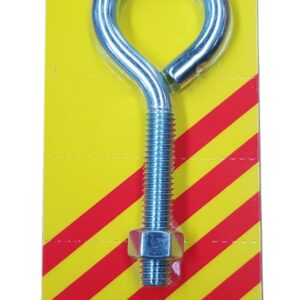 Xcel Eye Bolt & Nut ZP 60mm x 10mm Carded