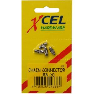 Xcel Ball Chain Connectors CP 4-pce #8 Carded