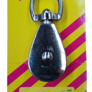 Xcel Single Awning Pulley - Galvanised 32mm Carded